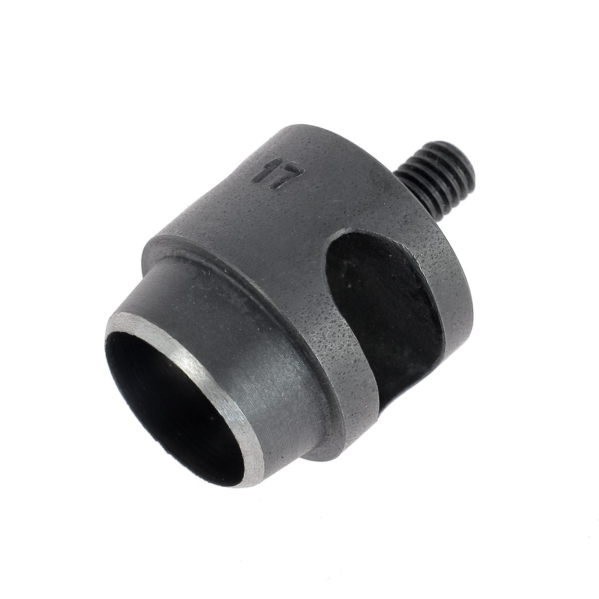 Embout emporte-pièce rond pour presse d'établi, outil de coupe en métal robuste pour travaux de bricolage.