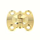 Charnière de 40 mm avec ouverture à 90° en finition dorée, accessoire pour meubles ou portes.