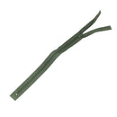 Fermeture à glissière en nylon 4 mm couleur vert foncé, mercerie, longue de 35 cm, pour vêtements et accessoires.