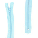 Fermeture à glissière en nylon de 4mm de couleur bleue, adaptée pour vêtements et accessoires, marque Autres.
