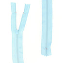Fermeture à glissière en nylon de 4 mm de couleur bleue, accessoire de mercerie, pour couture et réparation.