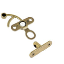 Fermoir pivotant en métal pour sac, dimensions 36x42mm, accessoire de maroquinerie, finition argentée.
