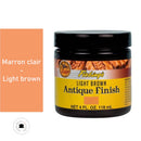 Patine pour cuir Fiebing's Antique finish 118ml, teinture marron clair pour cuir, application de finition antique.