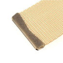Embout de sangle à griffe en laiton vieilli, accessoire de fixation design pour sacs ou meubles.
