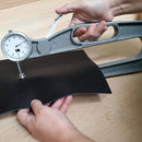 Pige pour mesurer l'épaisseur du cuir, outil de profondeur de 300 mm, en métal, avec graduation, utilisé pour la précision.