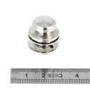 Fermeture autobloquante Loxx tête boule nickelée, accessoire robuste pour fixation sécurisée, visible en image.