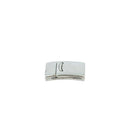 Fermoir bijou CAMILLE aimanté en argent vieilli, 10mm, pour créations de bijoux avec lacet plat.