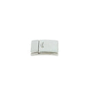 Fermoir bijou CAMILLE aimanté en argent vieilli, 20 mm, pour créations de bijoux avec lacet plat.