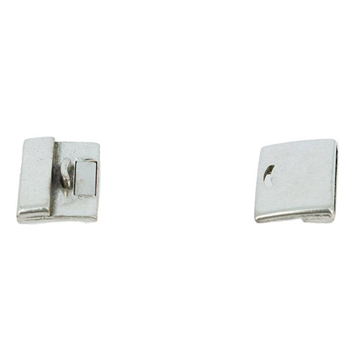 Fermoir bijou CAMILLE aimanté en argent vieilli, 30 mm, pour créations bijoux avec lacet plat.