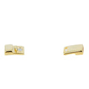 Fermoir bijou CAMILLE aimanté en laiton doré, 10mm, pour créations de bijoux avec lacet plat, image en gros plan