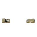 Fermoir bijou CAMILLE aimanté en laiton mat, 10mm, pour créations de bijoux avec lacet plat, image montrant le fermoir élégant.