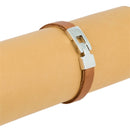 Fermoir bijou TESSA en argent vieilli avec lacet plat, création de bijoux élégant et durable.