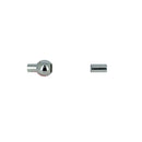 Fermoir bijou en inox avec boule aimantée de 3 mm pour lacet rond, finition nickelée, création de bijoux.