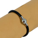 Fermoir bijoux en inox boule aimantée de 3 mm avec lacet rond nickelé, création de bijoux élégante et durable