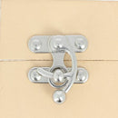 Fermoir pivotant pour sac en métal, 36x42mm, accessoire de sac, finition nickelée sans nickel, image montrant le fermoir.