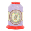 Bobine de fil polyester coton spécial maroquinerie Fil au Chinois, mauve 28/2, 0,38 mm, vue de face.