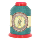 Fil polyester coton de 700m pour maroquinerie, marque Fil au Chinois, couleur paon, 28/3, 0,45mm, bobine mercerie.