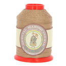 Bobine de 500m de fil polyester coton spécial maroquinerie Fil au Chinois, beige 0,52mm, pour travaux de maroquinerie.