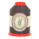 Bobine de 500m de fil polyester coton spécial maroquinerie, 0,52mm, couleur marron 901, fabriqué par Fil au Chinois.