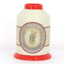 Fil au Chinois, bobine de 500m de fil polyester coton spécial maroquinerie naturel 28/4 0,52mm, idéal pour la mercerie.