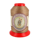 Bobine de 700m de fil polyester coton beige 185 pour maroquinerie, marque Fil au Chinois, 28/3, 0,45mm.