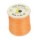 Bobine de fil de lin satiné Campbell's Barbour 18/3, couleur orange, pour couture mercerie, visible sur l'image.