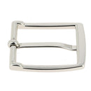 Boucle de ceinture DEA 30mm, boucle de ceinture en métal, finition nickel, pour ceinture large, vue rapprochée.