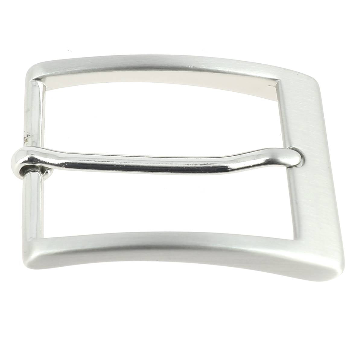 Boucle de ceinture LÉO en nickel gratuit avec finition satinée, bouclerie élégante pour accessoires de mode.