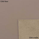 Échantillon de cuir de vachette GRANITE taupe de la marque Deco Cuir, présentant une texture lisse et élégante.