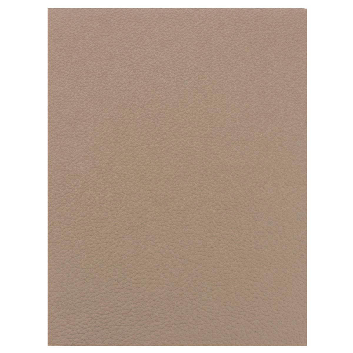 Morceau de cuir GRANITE taupe, pièce de cuir souple, texture fine, idéal pour couture ou artisanat, fabriqué par Autres.
