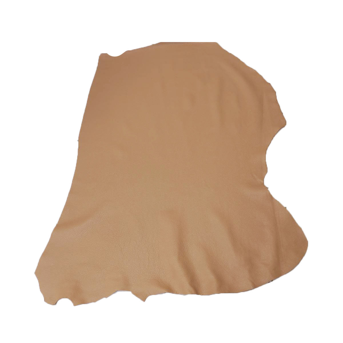 Morceau de cuir de vachette GRANITE en couleur café au lait, texture naturelle pour accessoires ou maroquinerie.