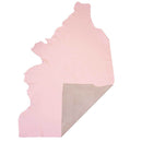Grand morceau de cuir de vachette GRANITE rose pastel, texture souple et élégante, idéal pour maroquinerie ou décoration.