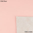 Échantillon de cuir de vachette GRANITE Rose Pastel de la marque Deco Cuir, montrant la texture douce et la couleur pastel.