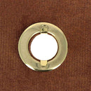 Lot d'œillets à griffes ronds Deco Cuir, diam 15mm, finition dorée clair, accessoires pour cuir et bricolage.