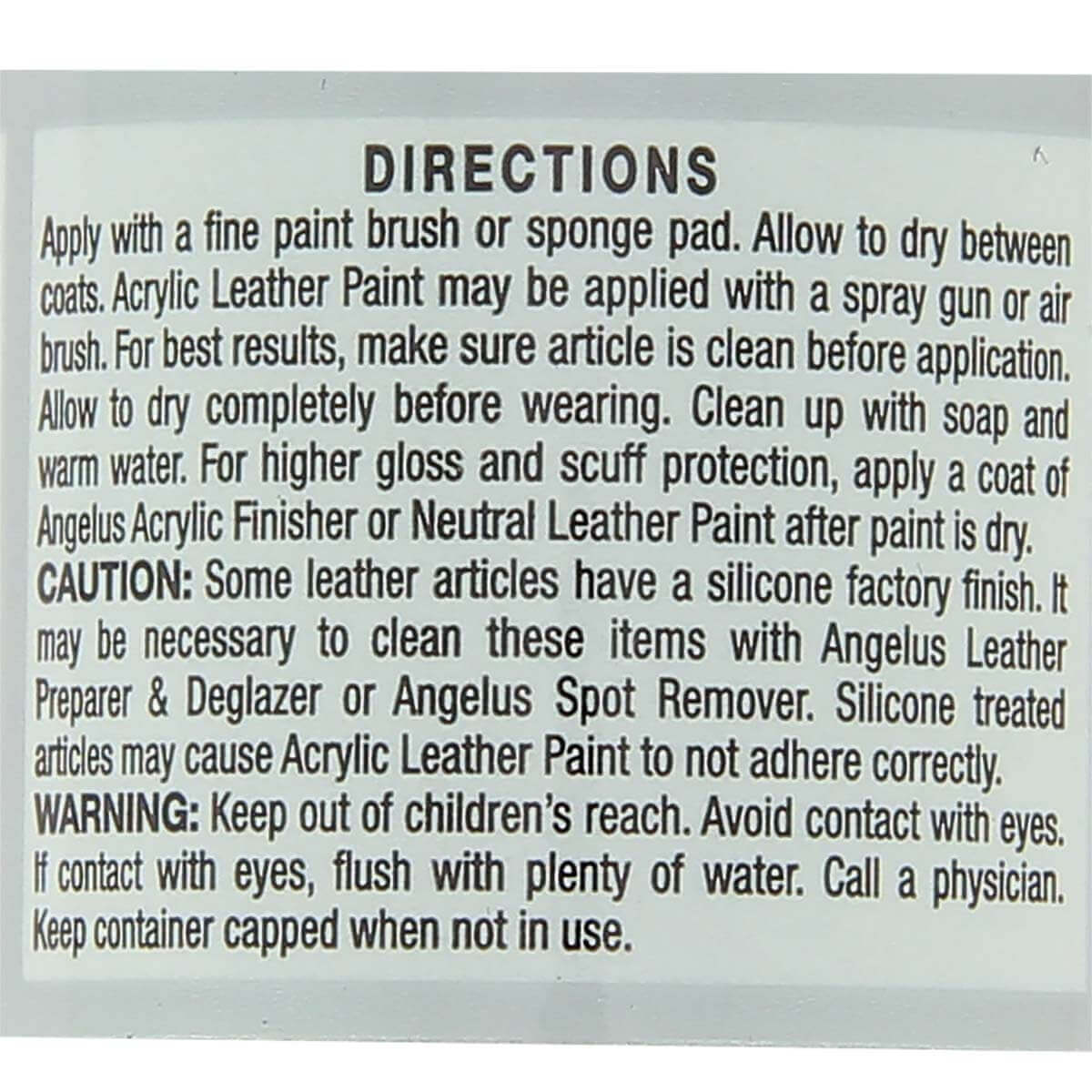 Peinture acrylique pour cuir Angelus Bahama Blue Néon, 29,5 ml, teintures et peintures pour accessoires en cuir.