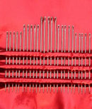 Lot de 25 aiguilles à coudre le cuir Osborne K11, aiguilles robustes pour la maroquinerie et la couture du cuir.