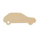 Découpe de cuir pour porte-clés voiture type 205 de Deco Cuir, en cuir naturel, personnalisable.