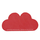 Découpe cœur à coudre en cuir rouge pour marque-page, kit DIY créatif de Deco Cuir, illustration de la pièce en cuir rouge.