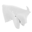 Kit VACHE en cuir blanc Deco Cuir pour monter soi-même, comprenant des pièces en cuir pour création artisanale.