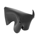 Kit DIY Deco Cuir pour fabriquer une vache en cuir noir, comprenant pièces à assembler soi-même.