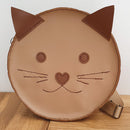Patron de sac à dos en cuir chat pour enfant de Deco Cuir, modèle pour livres et patrons, illustration détaillée en cuir.