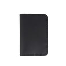 Porte-cartes double noir KitenCuir, en cuir avec finition noire, fermé, pour DIY et créations, image de style élégant et pratique.