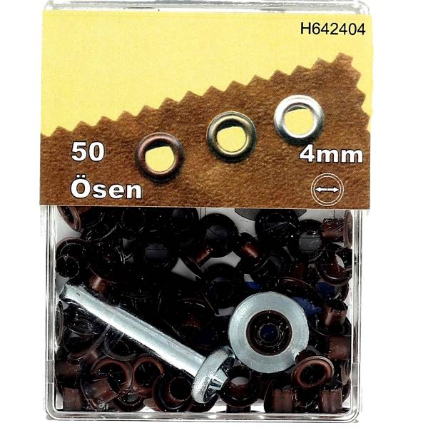 Kit d'œillets en étoile de 4 mm avec outils de pose, accessoires pour bricolage et décoration.
