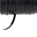 Lacet en cuir pigmenté plat de 3mm de large, fabriqué par Deco Cuir, pour chaussures élégantes et durables.