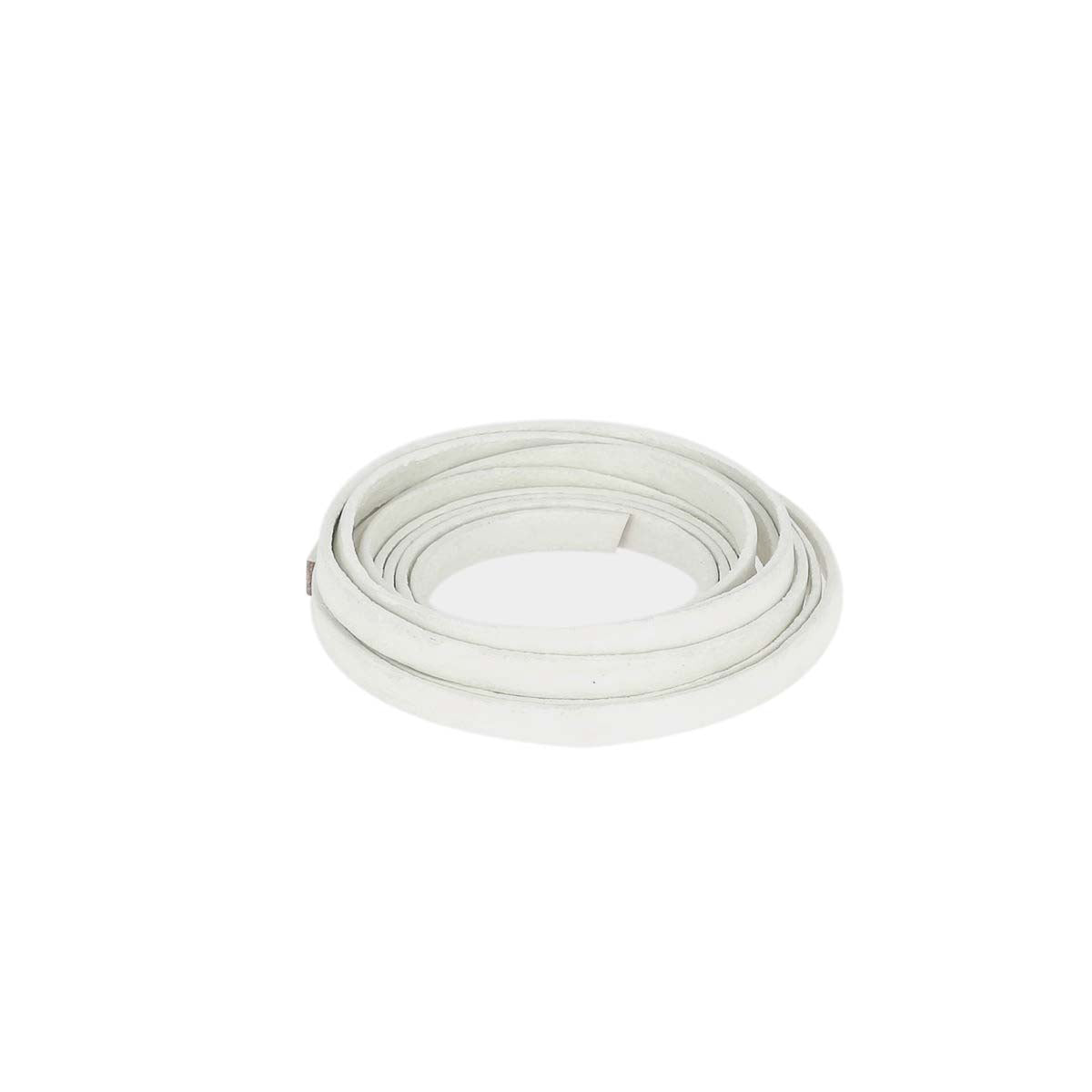 Lacet en cuir pigmenté plat Deco Cuir, largeur 4mm, pour chaussures, en finition lisse et colorée.
