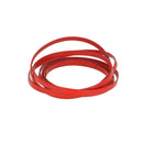 Lacet en cuir pigmenté plat de 4mm de largeur, fabriqué par Deco Cuir, visible en image.