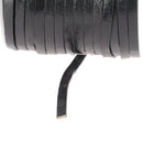 Lacet en cuir pigmenté plat de 5mm de large, fabriqué par Deco Cuir, visible en image.