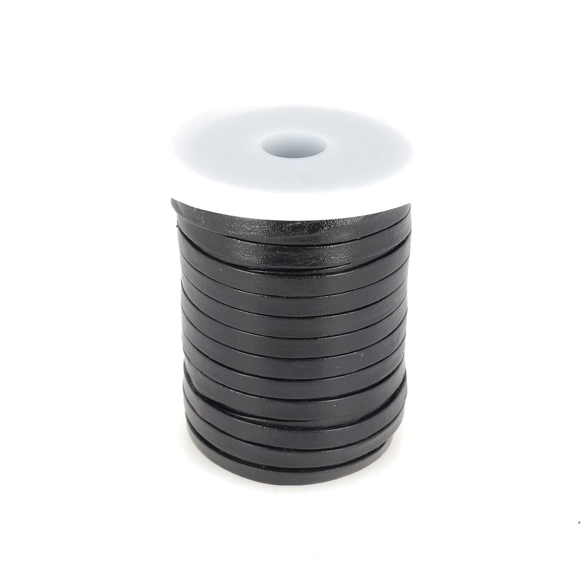 Lacet en cuir pigmenté plat Deco Cuir, largeur 5mm, pour chaussures élégantes et durables.