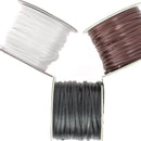 Lacet synthétique IMPÉRIAL Plat de 3mm en cuir, bobine de 45 mètres, pour chaussures ou accessoires.
