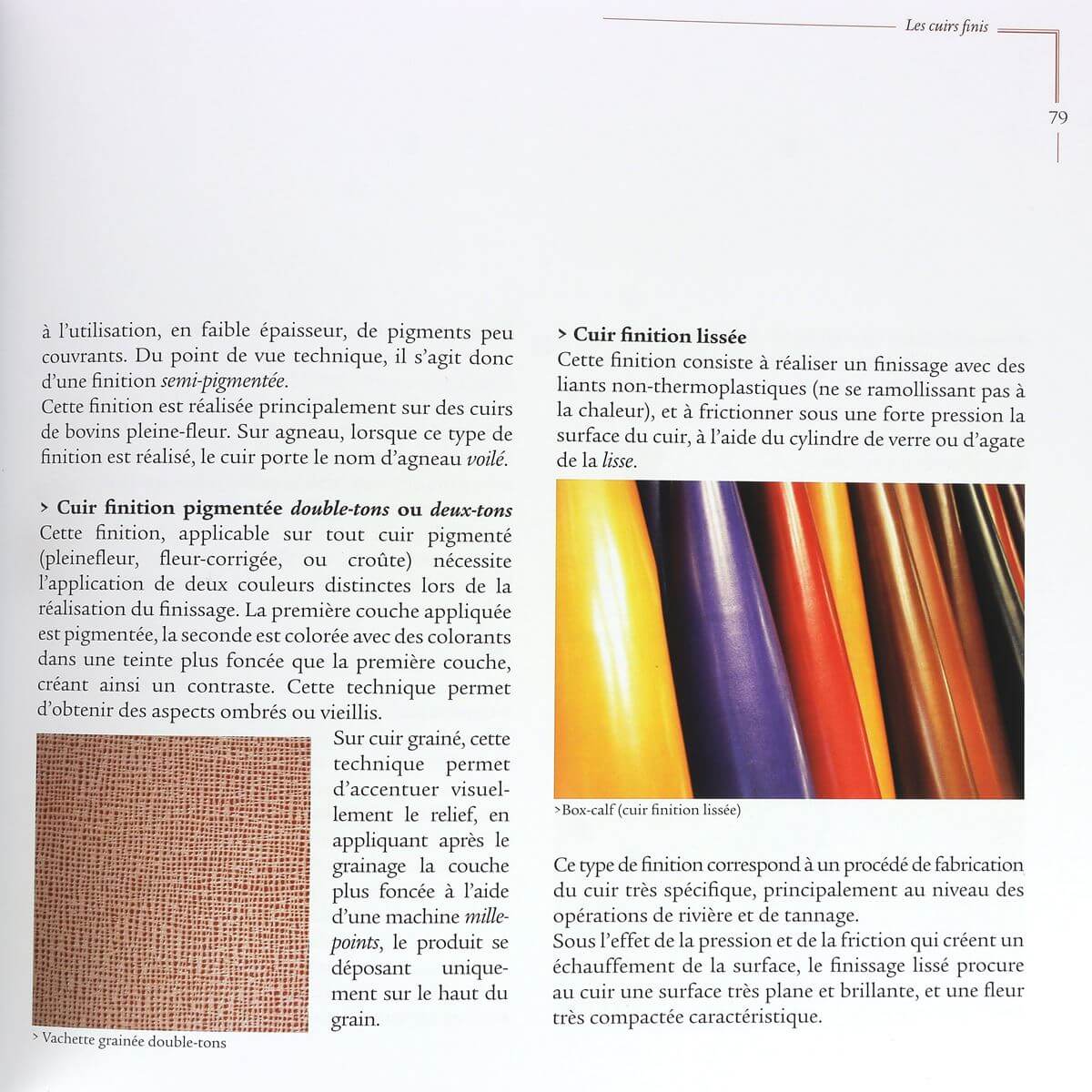 Livre Cuir dans tous ses états de la marque CTC, illustrations de techniques de travail du cuir, couverture avec détails de cuir.